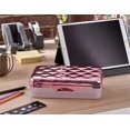 thumbnail image 2 of It's Academic Metallic Pencil Case Box, Hard , Stylish Quilted-Pattern Lid, Rose Gold, 2 of 5
