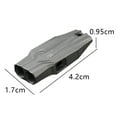 thumbnail image 2 of Sifflet d'Urgence en Titane, Petit Sifflet Portable à Double Tubes pour Camping Randonnée Entraînement, 2 of 5