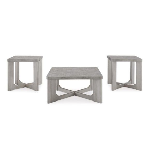 Signature Design by Ashley Garnilly Whitewash Coffee Table (Set of 3)