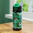 thumbnail image 3 of Zak Designs 14oz Jurassic Stainless Steel Lincoln Water Bottle with Carry Handle and Push Button Lid with Lock, 3 of 9