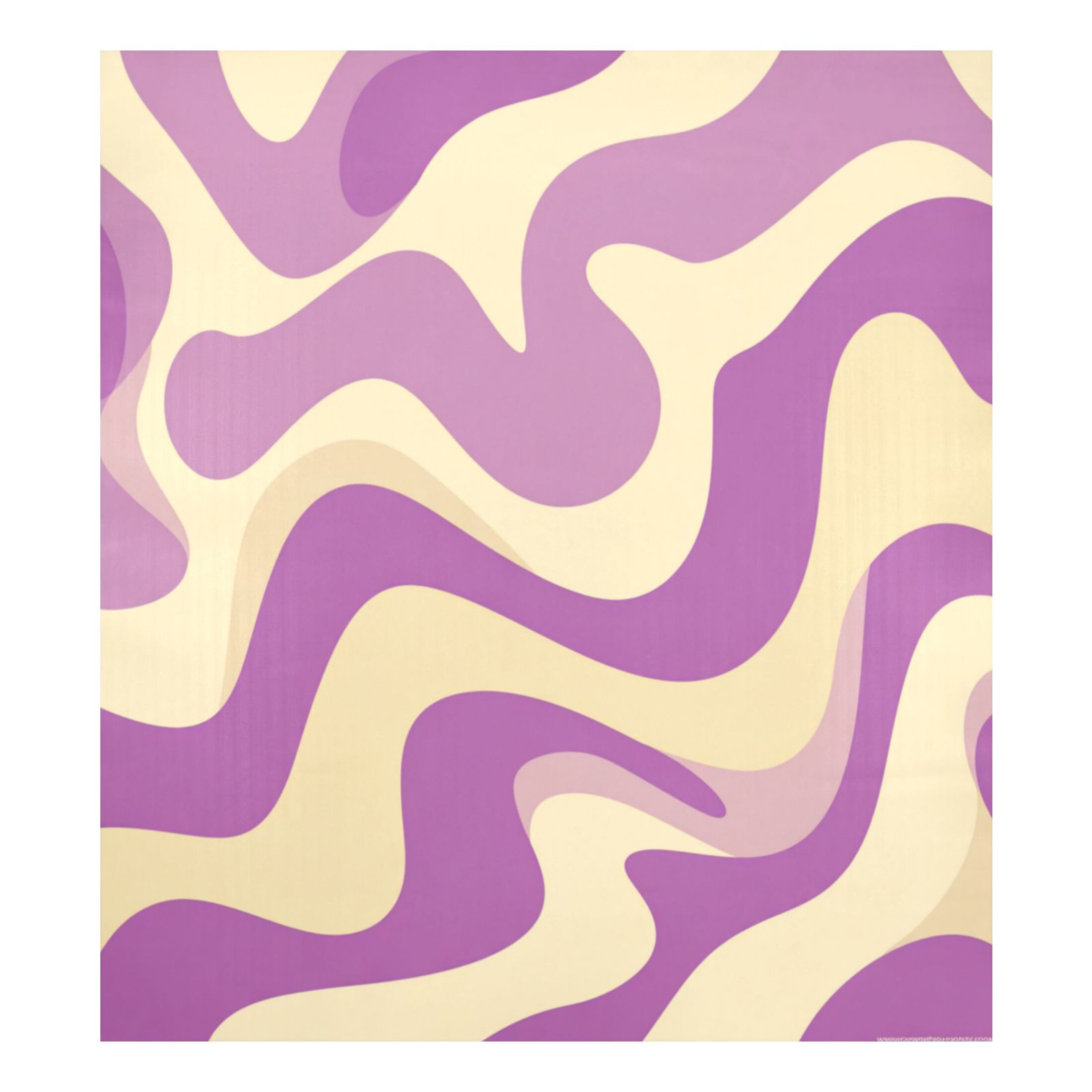 Dishwasher Magnetic Refrigerator Magnet Cover Sticker Home Decorative 23"x26" Light Purple Cream Flowing