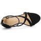 thumbnail image 5 of Sandalias de Tacón de aguja Allegra K Negro 36 Correa de Tobillo, 5 of 7