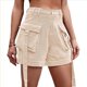 thumbnail image 1 of Shorts Vaqueros Cargo para Mujer - Shorts Casuales de Verano Vintage con Botones y Cremallera Caqui XXL, 1 of 10