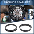 thumbnail image 4 of Unique Bargains Hub Centric Rings, 60.1mm ID 65.1mm OD  Car Wheel Hubrings ABS Plastic Black, 4pcs, 4 of 7