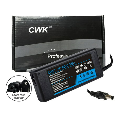 CWK® AC Adapter Laptop Charger Power Supply Cord for Toshiba PSU AC100-10D AC100-10W AC100-10V AC Acer Gateway + Cable ADAPTOR ADP-30MH B DC ADP-75SB AB PSU ADP-75SB AB+Cable