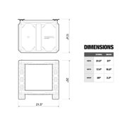 ToughBuilt StackTech 2-Shelf System, Wall-Mounted Tool Storage Organizer