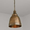 thumbnail image 3 of 1 Light Pendant In Urban/Industrial/Global/Farmhouse/Rustic/Artisan Style 12 High By 16.5 Wide-Oxidized Brass Finish    -Traditional Installation, 3 of 8