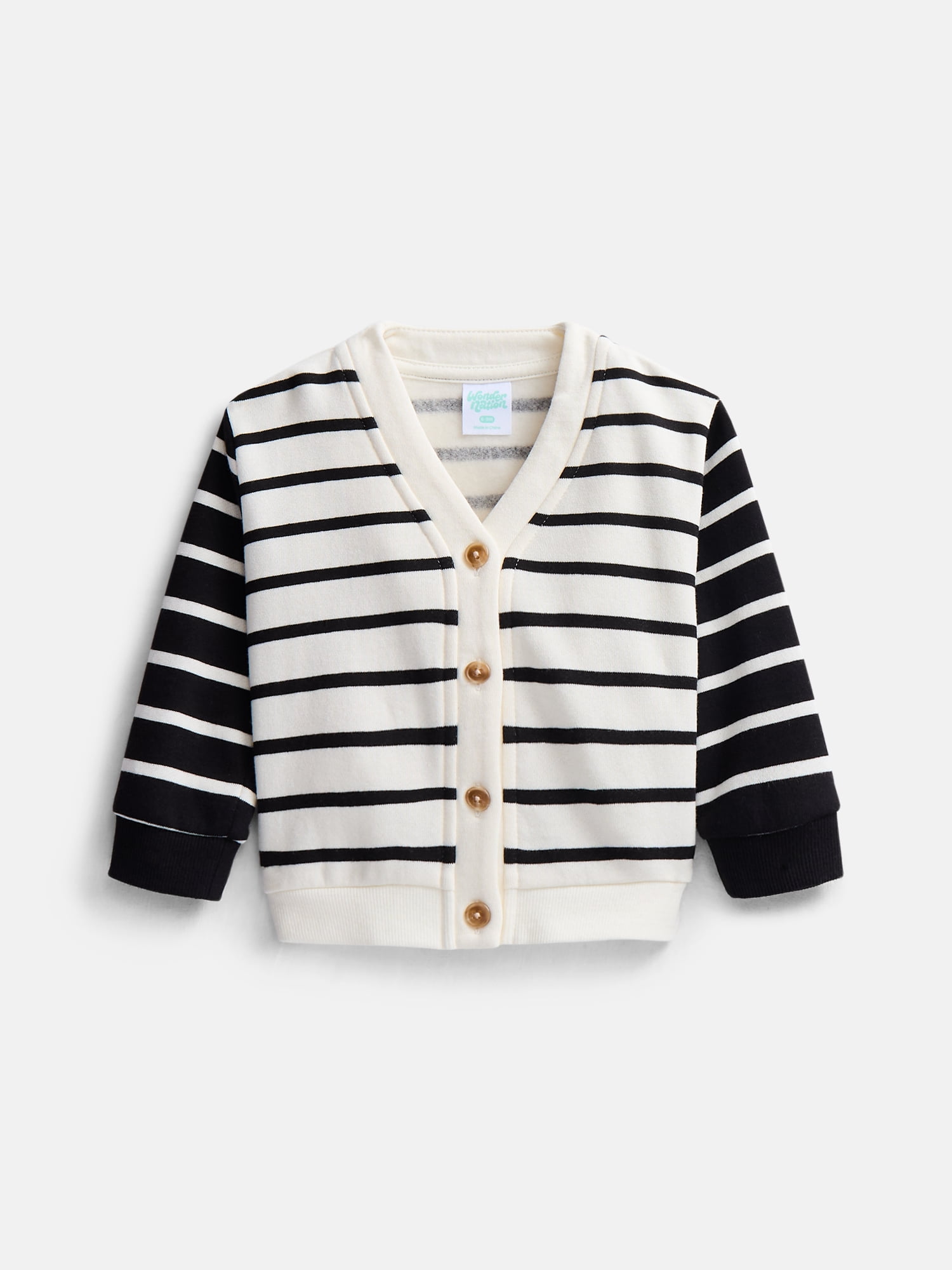 Wonder Nation Baby Boys Cardigan and Pants Set, 2 Piece, Sizes 0/3M-24M