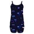 thumbnail image 4 of Rciityk Valentines Shorts Pajama Set for Women Ladies Pajamas Sets Casual Cute Heart Print Spaghetti Strap Tank Tops with Shorts Pjs Sets, 4 of 4