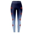 thumbnail image 4 of Women Valentine's Day Leggings Valentine's High Waisted Love Heart Printed Tight Pants Athletic Running Slim Leg Workout Yoga Pants, 4 of 5