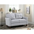 thumbnail image 2 of Uspridefurniture Mcnaboe 54.53'' Linen Flared Arm Loveseat, Light Gray, 2 of 5
