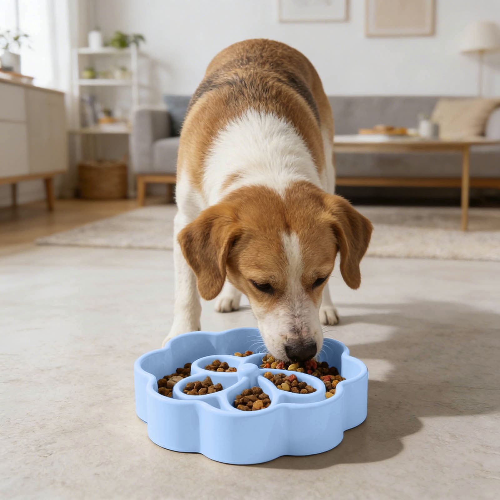 Ceramic Slow Feeder Bowl for Medium and Large Dogs Multifunctional Pet Dish for Food and Water Easy Clean Design