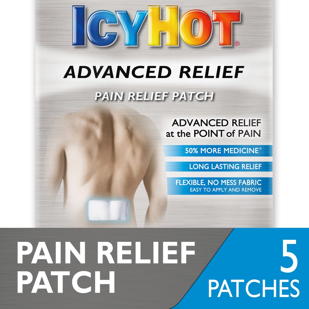 Icy Hot Advanced Relief Pain Relief Patch (5 Ct), No Mess