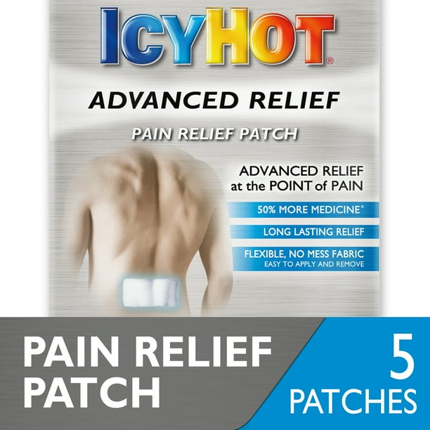 Icy Hot Advanced Relief Pain Relief Patch (5 Ct), No Mess