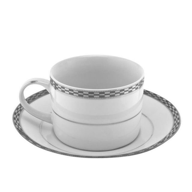 10 Strawberry Street Athens Tasse et Soucoupe (Ensemble de 6)