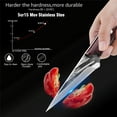 thumbnail image 2 of Stainless Steel Forged Boning Knife 5-inch Meat Cleaver Knife with Leather Sheath Full Tang High Carbon Steel Blade Vegetables Cooking Tool, 2 of 7