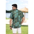 thumbnail image 4 of HAPPY BAY Men's Hawaiian Shirts Short Sleeve Button Down Shirt Men's Summer Shirts Casual Beach Holiday Hawaii Island Shirts for Men Funny 3XL Multi, Floral, 4 of 5