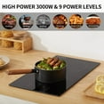 thumbnail image 5 of 12 inch Electric Cooktop, 2 Burner Electric Stove, 220V, 3000W (No Plug), 5 of 7