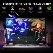 Lenovo LOQ RTX 5060 Gaming Laptop, 15.6 FHD 144Hz NVIDIA G-Sync Display, AMD Ryzen 7 250, NVIDIA GeForce RTX 5060, 16GB DDR5 RAM, 512GB SSD, 5MP Camera, Ethernet (RJ45), Backlit KB, Win 11 Pro