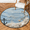 Multicolour 2, variant on CURLYOOT Round Rug 3ft Aztec Area Rug, Washable Circle Mat Non Slip Floor Carpet Mat, Western Boho Soft Indoor Rugs for Entryway Living Room Dining Room Bedroom