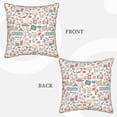thumbnail image 3 of Haiem Summer Life Print Velvet Soft Solid Decorative Square Throw Pillow Covers Set with Elegant Piping Christmas Cushion Case for Sofa Bedroom Car-16"x16", 3 of 8