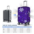 thumbnail image 4 of Pofeuu Dark Purple Snowflakes Print Luggage Suitcase Cover Protector Luggage Washable Covers Aesthetic for 18/24/28/32 inch Luggage（No luggage included）-X-Large, 4 of 7