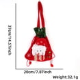 thumbnail image 3 of Christmas Gift Bag, Handbag Decoration, Velvet Material, Drawstring Design, Christmas Eve, Party Bag, Decorative Gift Box, Soft Fabric, Seasonal Decor, -Friendly, Gift Wrap, Festive Style, Home, 3 of 7
