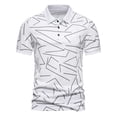 thumbnail image 1 of Cameland Mode Personnalité Chemise Décontractée Slim à Manches Courtes Imprimée Col Rabattu pour Hommes, 1 of 9