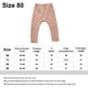 thumbnail image 2 of Laklulu Leggings para bebé Pantalones sencillos con nalgas grandes para niños y niñas Ropa de otoño e invierno （Albaricoque）,80cm, 2 of 5