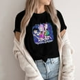 thumbnail image 3 of Pop cazadora para niña Demon Hunters Graphic Round-Neck Short Sleeve T Shirt For Kids Youth Fashion Tee With Cartoon Print Design Soft Blend Top For Children （Black）, 3 of 3