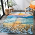 thumbnail image 1 of SAFAVIEH Barbados Tapis Extérieur Dusk Waves, 1 of 6