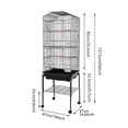 thumbnail image 2 of Bird Cage with Wheels,  Breeding Cage for Parrots, Large Bird Cage on Balconies, in Homes, Shops, and More (18*14.6*54in), 2 of 12