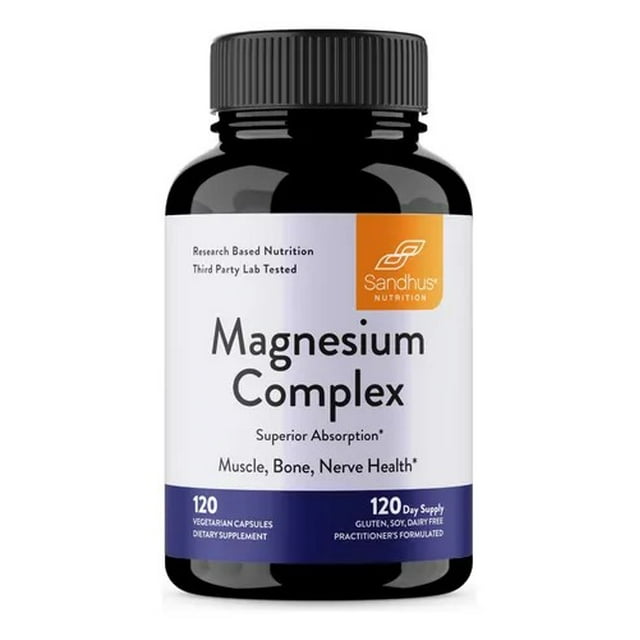 Sandhus Complejo De Magnesio Magnesium Complex 120 Caps