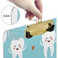 thumbnail image 3 of Coolnut Cute Cartoon Teeth Clipboard 9 x 12.5 Inches | Decorative Clipboard for School, Office, Nurse, Art, Business | Clipboard with Low Profile Gold Clip Gifts, 3 of 7