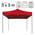 thumbnail image 2 of Toldo Plegable 3X3 Metros Carpa Reforzada Estructura De Acero Impermeable Para Jardín, Tianguis Y Eventos, 2 of 4