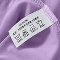 thumbnail image 4 of Bovxnpu Women's Plus Size Long Sleeve Pajama Tops,Women Winter Home Wear Leisure Home Solid Color Long Sleeve Thin Pajamas Purple M, 4 of 5