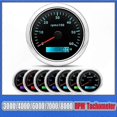thumbnail image 2 of Digital Tachometer 85MM 3000-8000 RPM Engine Speed Meter with 7-Color Backlight LCD for Car Boat Marine Yacht RV, 2 of 5