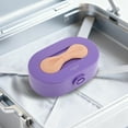 thumbnail image 5 of Unique Bargains 1 Pc Bow Design Jewelry Box Jewelry Organizer Purple Light Pink ABS TPE, 5 of 5
