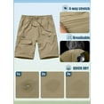thumbnail image 6 of liyiyiyia Boys Convertible Pants Kids Elastic Waist Cargo Trouser UPF 50 Outdoor Quick Dry Hiking Pant Lightweight Casual Pants, 6 of 8