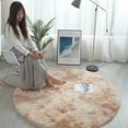 thumbnail image 4 of CreativeArrowy Nordic Round Carpet Tie-Dye Yoga Rug Computer Chair Desktop Blanket Shaggy Nursery Rug Room Bedroom Bedside Plush Mat Ornaments, 4 of 14
