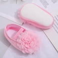 thumbnail image 2 of Hazel Tech Autumn child Girl Shallow Princess Shoes Newborn Flower Satin Shoes Soft Sole Toddler Infant Shoes First Walker, 2 of 6