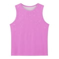 thumbnail image 5 of Kaemgyyd 3-15 Years Toddler Girls Sleeveless Tops Casual Print Crew Neck Loose Tee Unisex Children Summer Clothes, 5 of 6