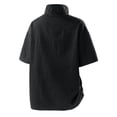 thumbnail image 4 of Avirosel Men's Casual Color Block Short Sleeve Cage Jacket Half Zip Breathable Athletic Training Apparel for Outdoor Activities Black, 4 of 7