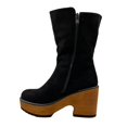 thumbnail image 3 of Botas de gamuza negra para mujer, 3 of 4