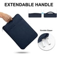 thumbnail image 3 of Funda para portátil de 15,6 pulgadas con asa para MacBook Pro de 15-16 pulgadas, computadora portátil de 15,6 pulgadas, protectora, 3 of 4