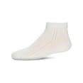 thumbnail image 2 of MeMoi Girls Open-Work Cotton-Rich Lettuce-Edge Ankle Sock - Girls - Female, 2, Black, 2 of 2