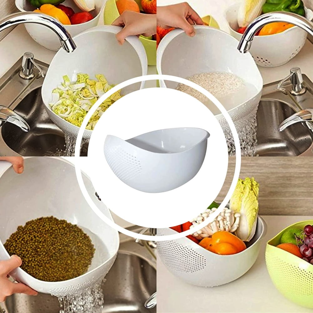 Rice Beans Grain Washing Rinse Colander Box Cup Labor-saving Sieve