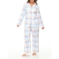 thumbnail image 1 of White Mark Women's and Women's Plus Flannel Pajama Set - Extended Sizes, 1 of 3