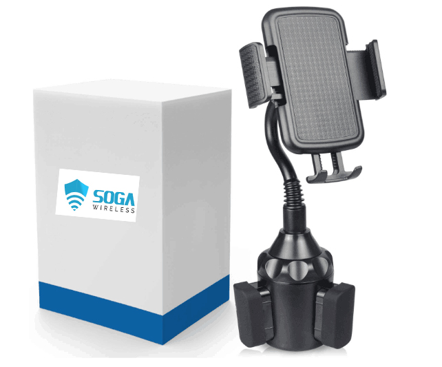 View 1 J4 G60 G8 Play E6 Play Smartphone Car Cup Holder Mount Phone Cradle Fit for Motorola Razr One Hyper One Action Z4 Moto G8 Plus E6 C5 Plus One Macro G70 BLU J6 E6 Plus One Zoom