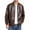 (NEW29)Coffee, variant on Men's Vintage Collar Jacket with Front Zipper Casual Distressed Faux Leather Coat for Fall Versatile Outerwear for Daily Look